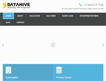 Tablet Screenshot of datahive.ca